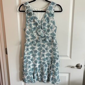 Turquoise & White Dress